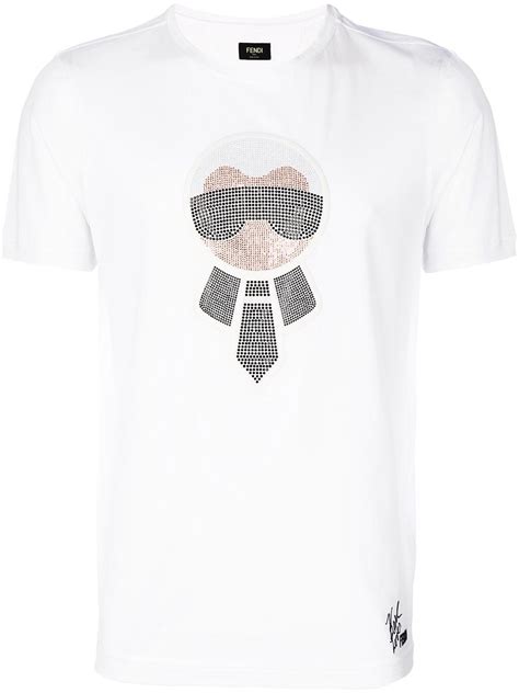 fendi karlito t shirt white|fendi pants.